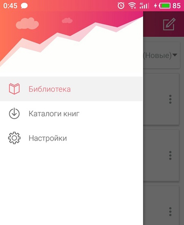 Открываем раздел «Библиотека»
