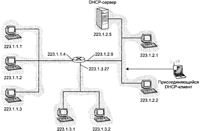 Схема взаимодействия DHCP-клиента и DHCP-сервера