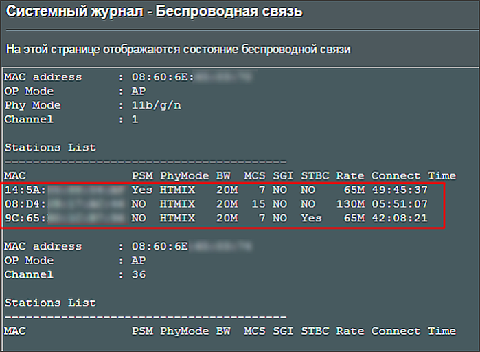 В блоке «MAC» изучаем информацию