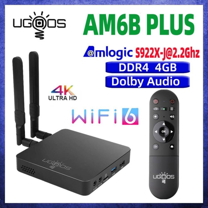 UGOOS AM6B Plus, Wifi, Android 9.0, 4 + 32 ГБ