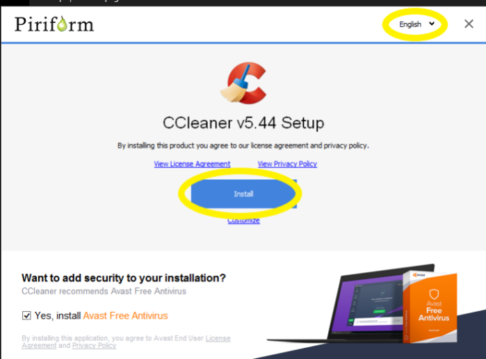 Устанавливаем программу на компьютер, нажимаем «Install»