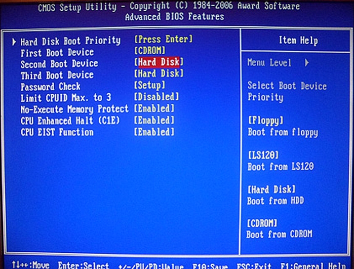 Устанавливаем жесткий диск (Hard Disk)