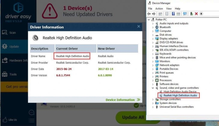 Устанавливаем «Driver Easy», открываем приложение и выбираем необходимый драйвер
