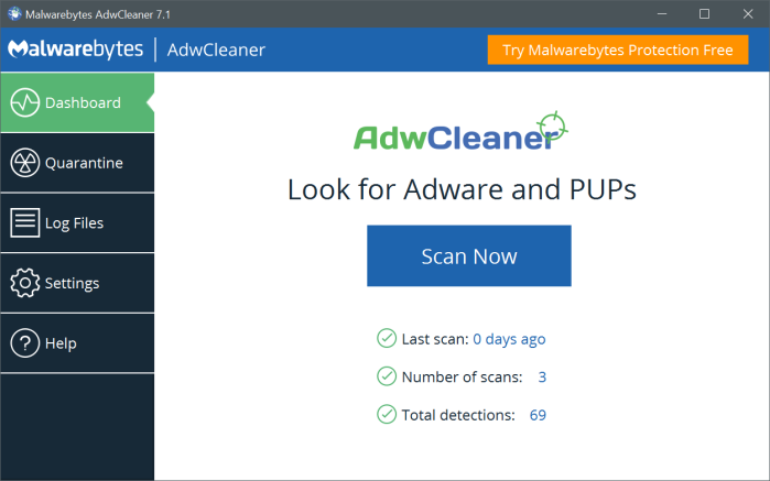 Программа AdwCleaner
