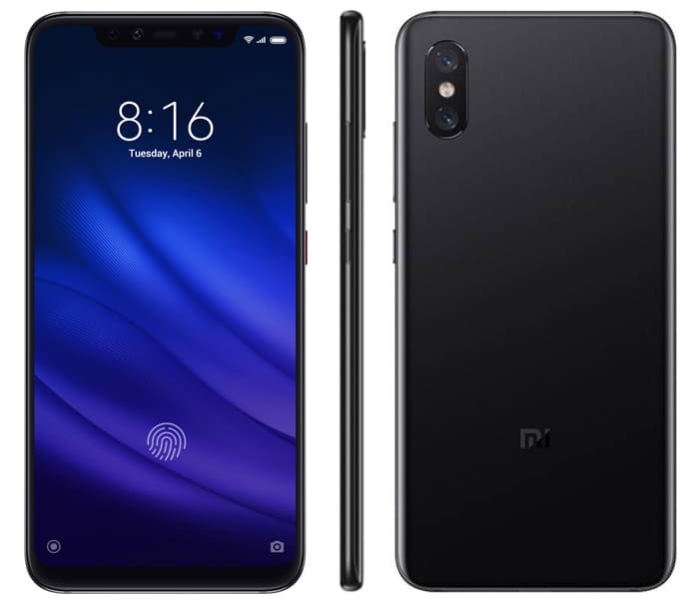 Вид Xiaomi Mi 8 Pro с непрозрачной задней крышкой