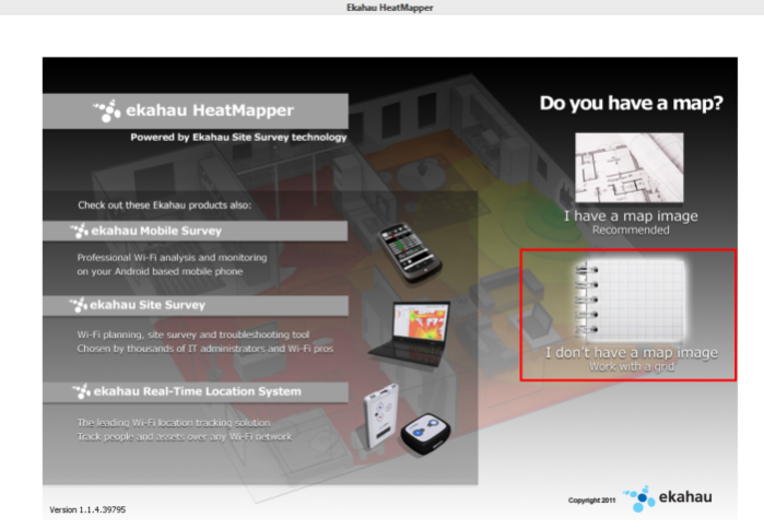 Если нет изображения плана помещения, кликаем «I don’t have a map image»
