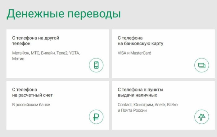 Переходим на вкладку перевести «С телефона на расчетный счет»