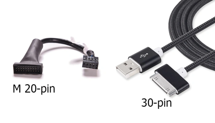 Разъемы M20pin и 30 pin