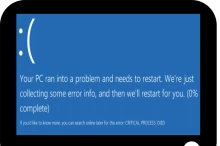 CRITICAL PROCESS DIED Windows 10, как исправить?