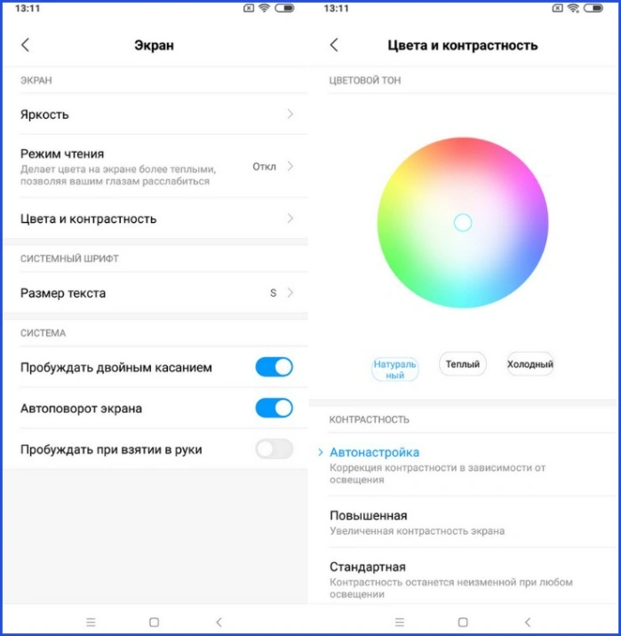 Дисплей смартфона с хорошим запасом яркости и большими углами обзора