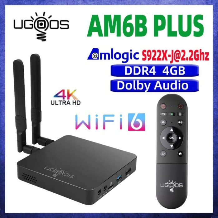 UGOOS AM6B Plus, Wifi, Android 9.0, 4 + 32 ГБ