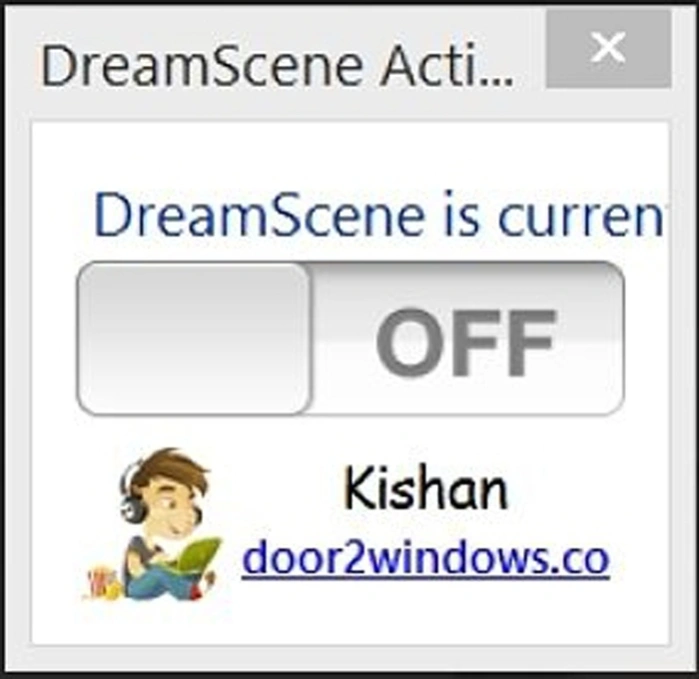 Интерфейс DreamScene Activator