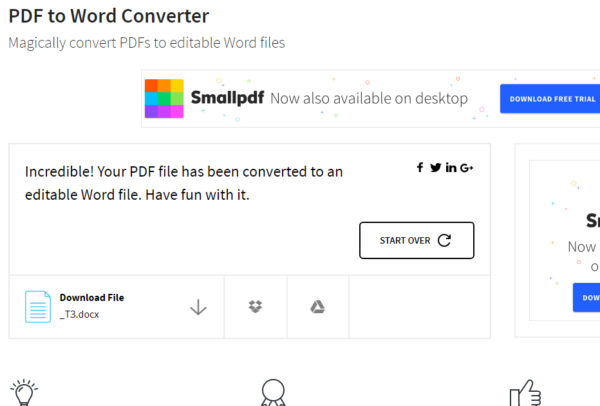 Файл конвертирован в WORD