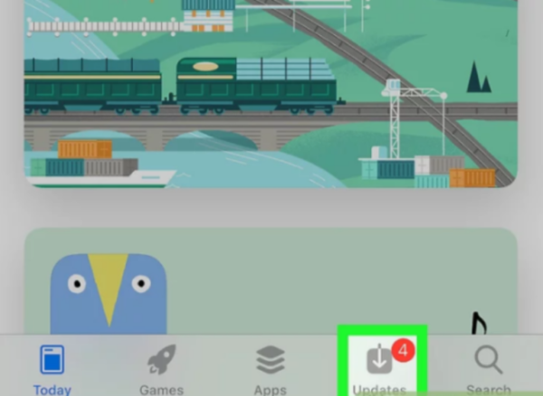 Открываем приложение App Store для IOS