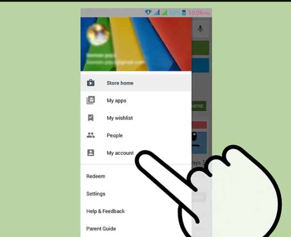Входим в свою учетную запись, нажав «My account»