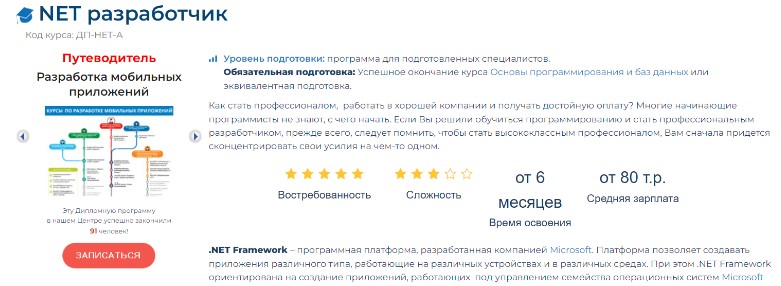NET разработчик